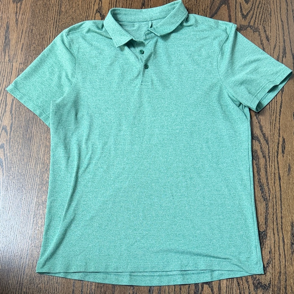 lululemon athletica Men's Heather Mint Green Polo